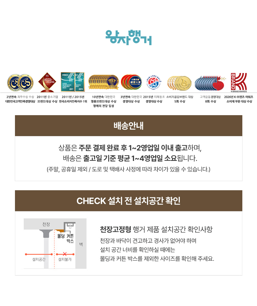 왕자 유닛3 2단 드레스룸 기본형_화이트컬러두상 상세 이미지 1